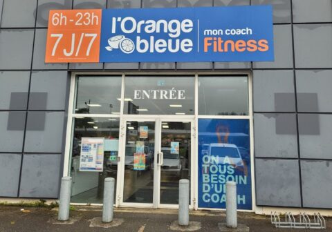 facade salle de sport lorange bleue pouzac