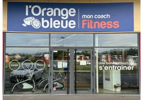 facade salle de sport lorange bleue querqueville