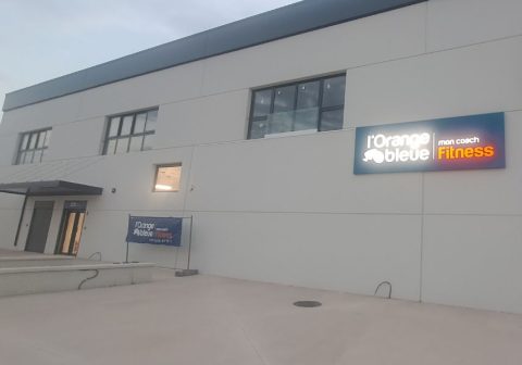 facade salle de sport lorange bleue perpignan sud