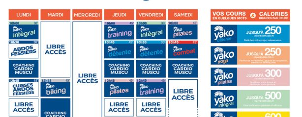 25 planning salle de sport bain de bretagne