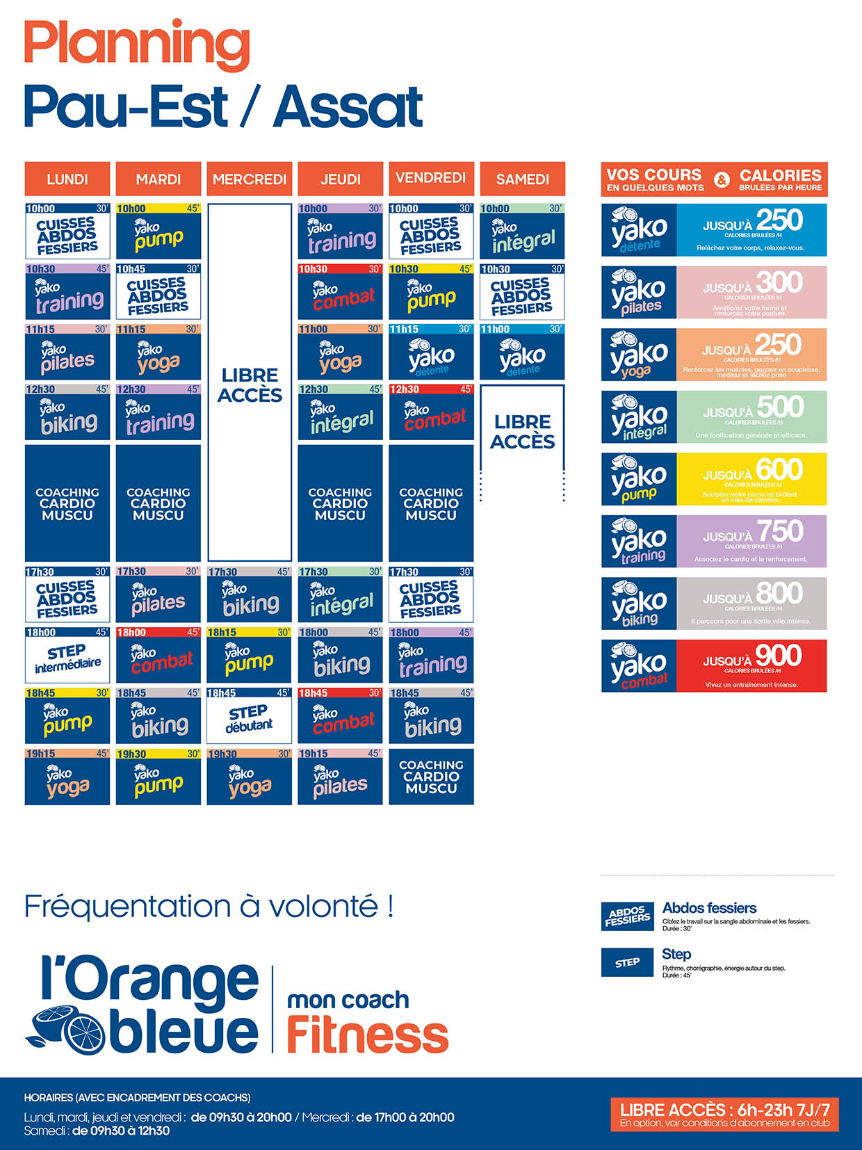 202 planning salle de sport pau assat