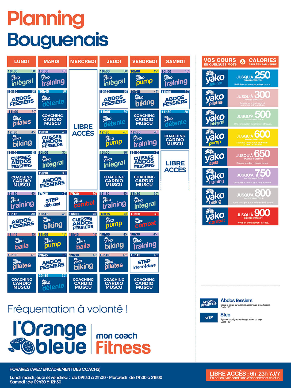 41 planning salle de sport nantes bouguenais